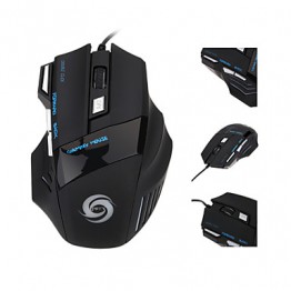 2015 Hot Sale Gaming mouse 5500 DPI 7 Buttons LED Optical USB Wired Gaming Mouse Mice For Pro Gamer  