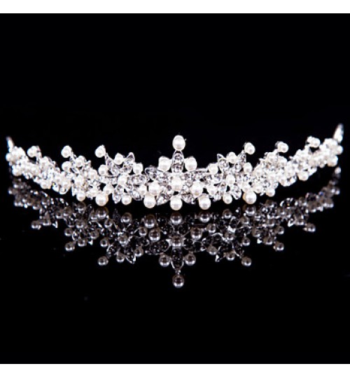 Alloy Tiaras With Imitation Pearl/Rhinestone Wedding/Party Headpiece  