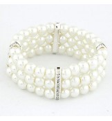 Fashion Wild Temperament Rhinestone Pearl Bracelet (More Colors)  