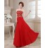 Formal Evening Dress A-line Strapless Floor-length Satin with Crystal Detailing / Embroidery / Flower(s) / Sequins  