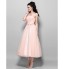 TS Couture? Cocktail Party / Homecoming / Wedding Party Dress - 1950s Plus Size / Petite A-line / Princess Strapless Tea-length Tulle  