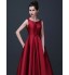 Formal Evening Dress A-line Scoop Floor-length Satin with  