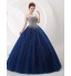 Formal Evening Dress Ball Gown Strapless Floor-length Satin / Tulle / Stretch Satin / Sequined with Crystal Detailing  