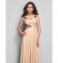 TS Couture? Formal Evening / Military Ball Dress Plus Size / Petite Sheath / Column V-neck Floor-length Chiffon with Appliques / Criss Cross  