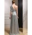 Formal Evening Dress - Silver Plus Sizes Sheath/Column One Shoulder Floor-length Satin  