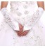 Top-rated Elbow Length Glove Wedding Gloves White Flower Bride Glove for Wedding Dress+DIY Pearls and Rhinestones  